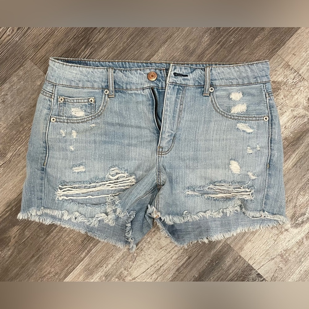 SOLD American Eagle Outfitters Ripped Light Blue Jean Shorts